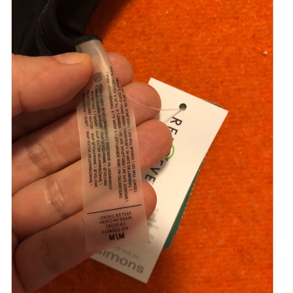 Black minimalist swimsuit bikini top bralette NWT - Picture 4 of 8